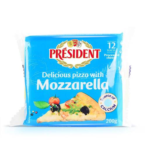 法国进口总统奶酪芝士片三明治烘焙原料起司片4*200g芝士片 - 图1