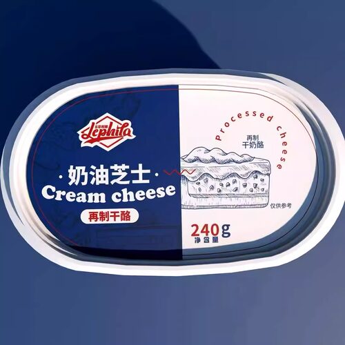 Cream Cheese乐菲利娜奶油芝士家庭烘焙奶酪奶酪忌廉芝士蛋糕240g - 图2