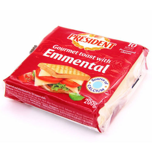总统牌爱曼塔切片干酪200g法国进口奶酪烤面包芝士吐司10片干酪片 - 图2