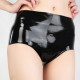 QrinK ຢາງທຳມະຊາດ ຫຍໍ້ມາຈາກ unisex high waist tight one-piece Latex
