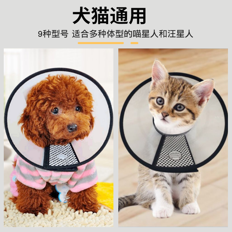 伊丽莎白圈狗猫咪项圈颈脖防舔咬软伊利莎白绝育耻辱宠物头套加深,淘宝优惠券,粉丝福利购,淘宝优惠卷