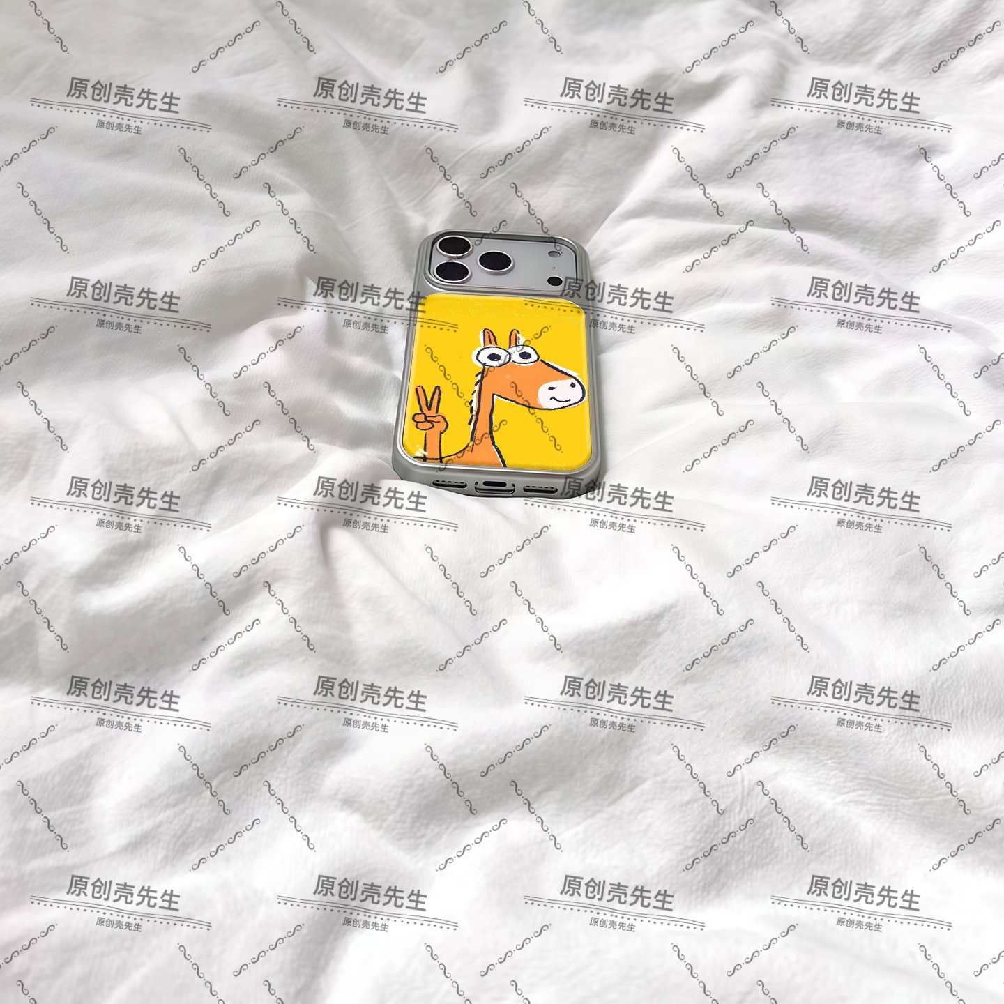 ins比耶呆萌可爱小马电镀银磁吸适用苹果iPhone17promax手机壳1615pro小米1415Pro华为mate60p70三星S23防摔,淘宝优惠券,粉丝福利购,淘宝优惠卷