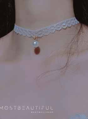 蕾丝女甜美仙气少女百搭