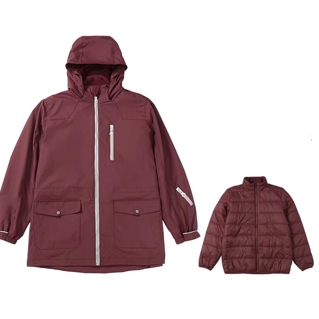 儿童中小学生校服同款男女童冬季冲锋衣可拆内胆秋冬保暖棉衣外套,淘宝优惠券,粉丝福利购,淘宝优惠卷