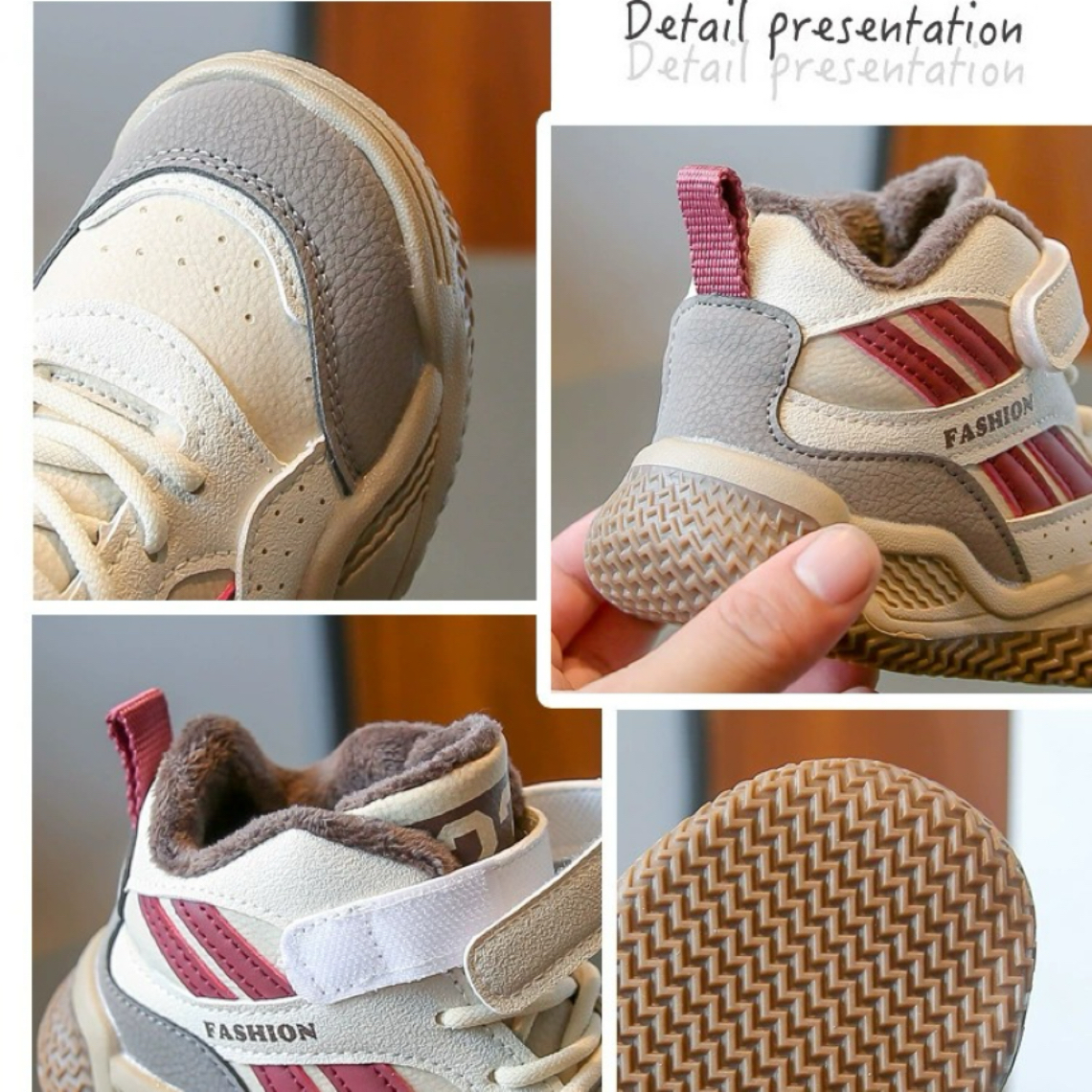 儿童高帮运动鞋2025秋冬加绒新款男童帅气板鞋女童保暖中大童棉鞋 - 图2