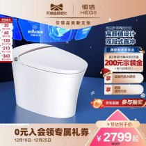 HEGII Hengjie intelligent toilet bathroom fully automatic integrated toilet for household large flush without water tank i.e. hot