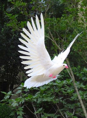 仿真鸽子庭院摆件花鸟模型