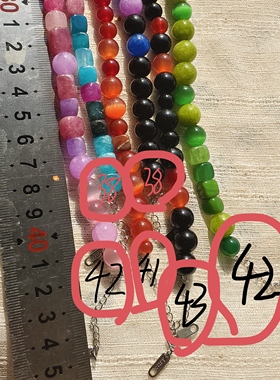 青岛饰品 OG Loc 各一条  一物一拍 国潮天然石项链 介意瑕疵慎拍