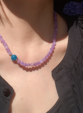 青岛饰品 OG Loc  天然优化水晶项链介意杂质瑕疵色差慎拍哦