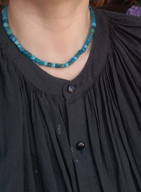 青岛饰品 OG Loc 小众品牌 天然磷灰石优化色项链可定制长度