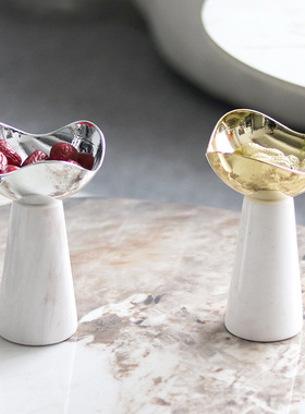 轻奢高脚茶点盘茶几点心零食碟干