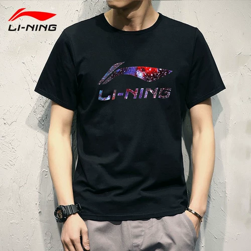 Li Ning, спортивные летние шорты, футболка с коротким рукавом, спортивный костюм