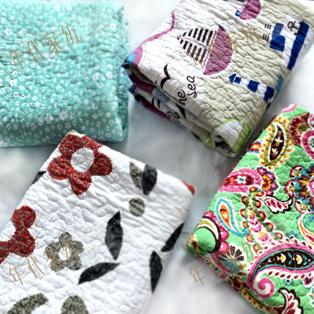 Foreign trade single piece pure cotton quilted quilt kindergarten cover blanket