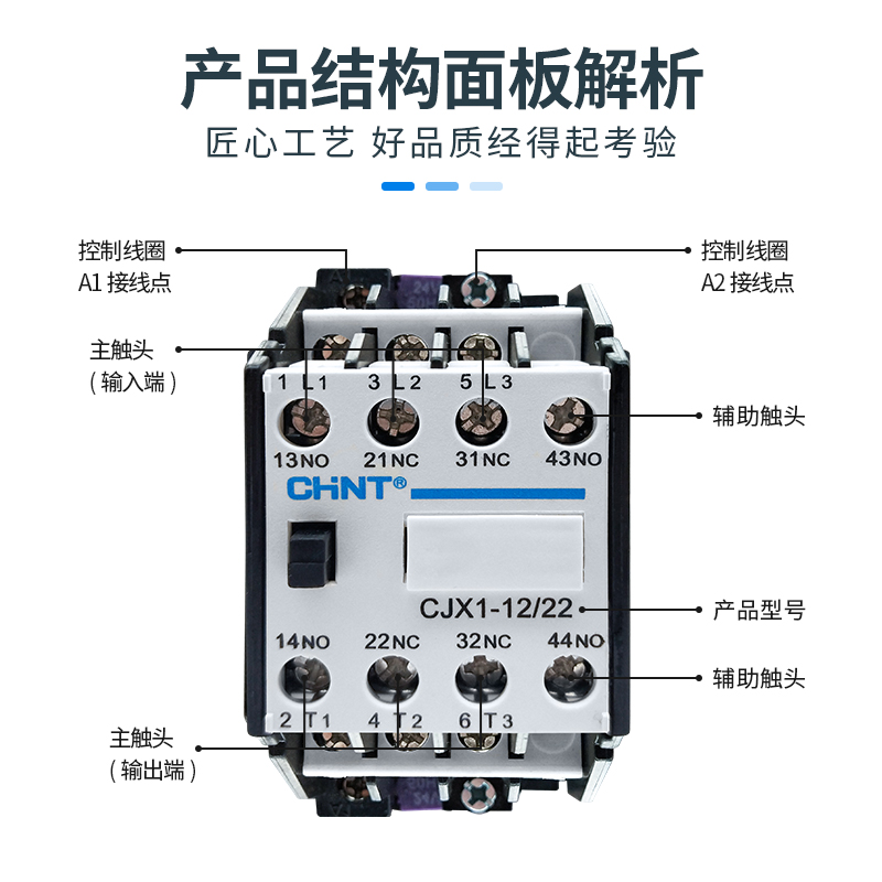 正泰交流接触器CJX1-9 12 16 22 32A两开两闭220V380V三相3TB3TF - 图1