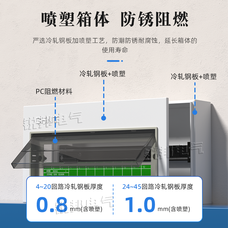 正泰家用配电箱PZ30G明装暗装低压照明箱布线箱暗装体成套配电箱,淘宝优惠券,粉丝福利购,淘宝优惠卷