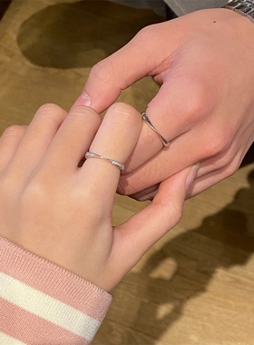 戒指女设计小众纯银莫比乌斯环