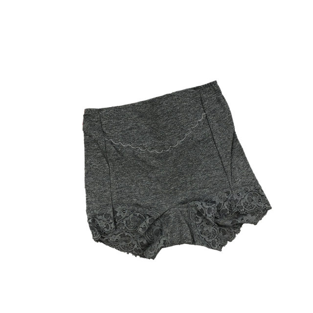 No need to wear underwear, pure cotton lace edge sexy boxer briefs, high waist, comfortable and breathable cotton crotch bottoming shorts 2 pairs