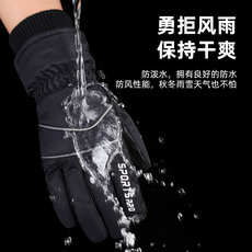 Перчатки 摩托车电动车保暖手套男女士冬季加厚加绒防水防风雨抗寒滑雪手套 Imperial Special