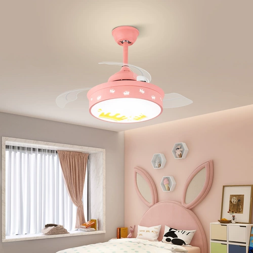 Вентилятор, люстра для детской комнаты, современный и минималистичный комнатный светильник для мальчиков и девочек для спальни
