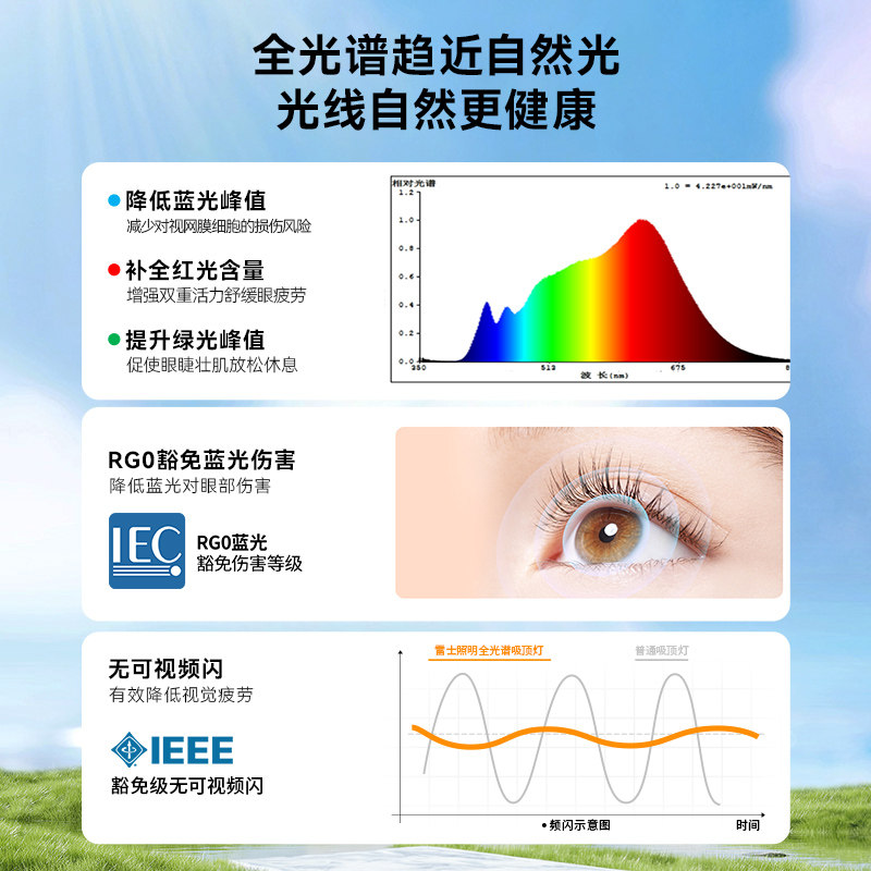 雷士照明星空吸顶灯氛围智能客厅灯现代简约卧室灯具全屋套餐组合,淘宝优惠券,粉丝福利购,淘宝优惠卷