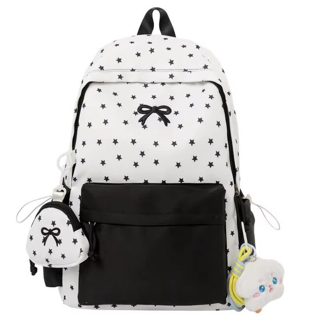 Schoolbags, junior high school girls' high-looking bow backpacks
