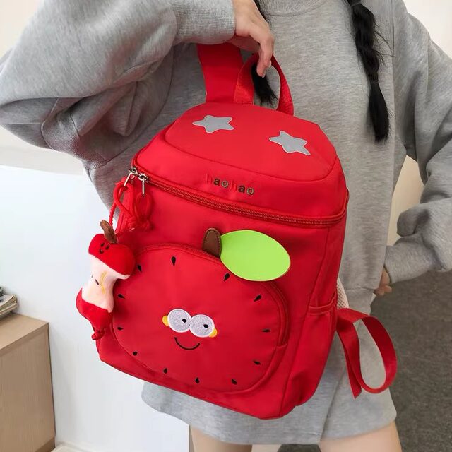 Cute apple backpack for women 2026 new style