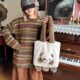 2026 Cute and Versatile Casual Plush Panda Handbag
