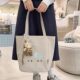 Korean style cute canvas bag for women new casual and versatile