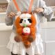 Cute Apple Red Panda Doll Bag New Backpack School Bag Girls Children Baby Casual Mini Backpack