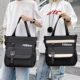 Girls' large capacity canvas bag for middle school students to carry in class