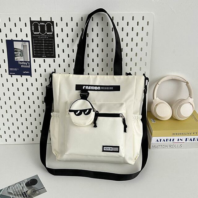 Student crossbody bag boy handbag high school student leisure commuter handbag junior high school student canvas tutoring bag