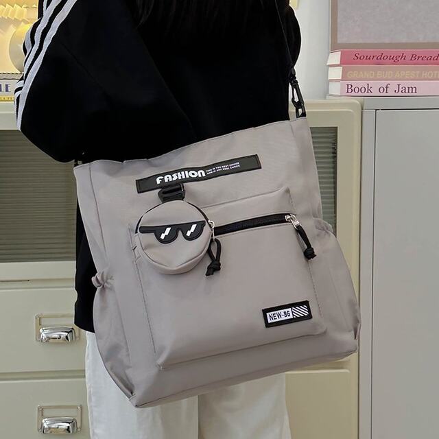 Student crossbody bag boy handbag high school student leisure commuter handbag junior high school student canvas tutoring bag