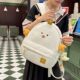 Japanese cute cartoon bag chick backpack girl children primary school bag small fresh travel small back