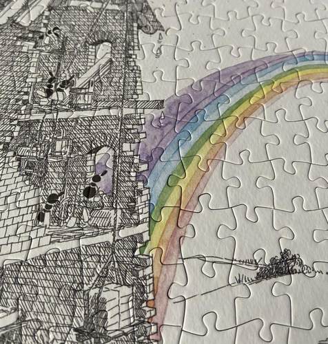 正品现货 小蚂蚁Akena意大利进口益智拼图FV830-18彩虹工厂540片 - 图1