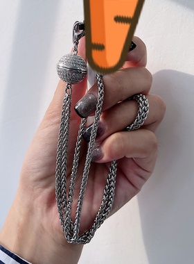 个性百搭高级挂链挂绳高级感钛钢