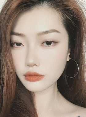 简约1.2mm细耳圈圆圈素圈耳环女