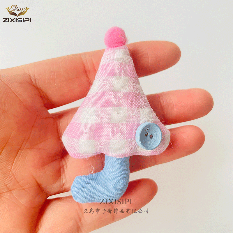 INS风可爱雨伞格子布艺充棉配件DIY服饰配饰儿童小公仔/M1052,淘宝优惠券,粉丝福利购,淘宝优惠卷