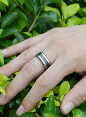 欧美风男士指环刻字尾戒