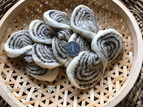 【乐清扭藤】温州花卷面包黑芝麻/红瓜/小扭藤扭腾3种半成品 乐清 - 图1