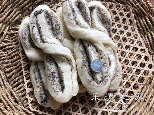 【乐清扭藤】温州花卷面包黑芝麻/红瓜/小扭藤扭腾3种半成品 乐清 - 图2