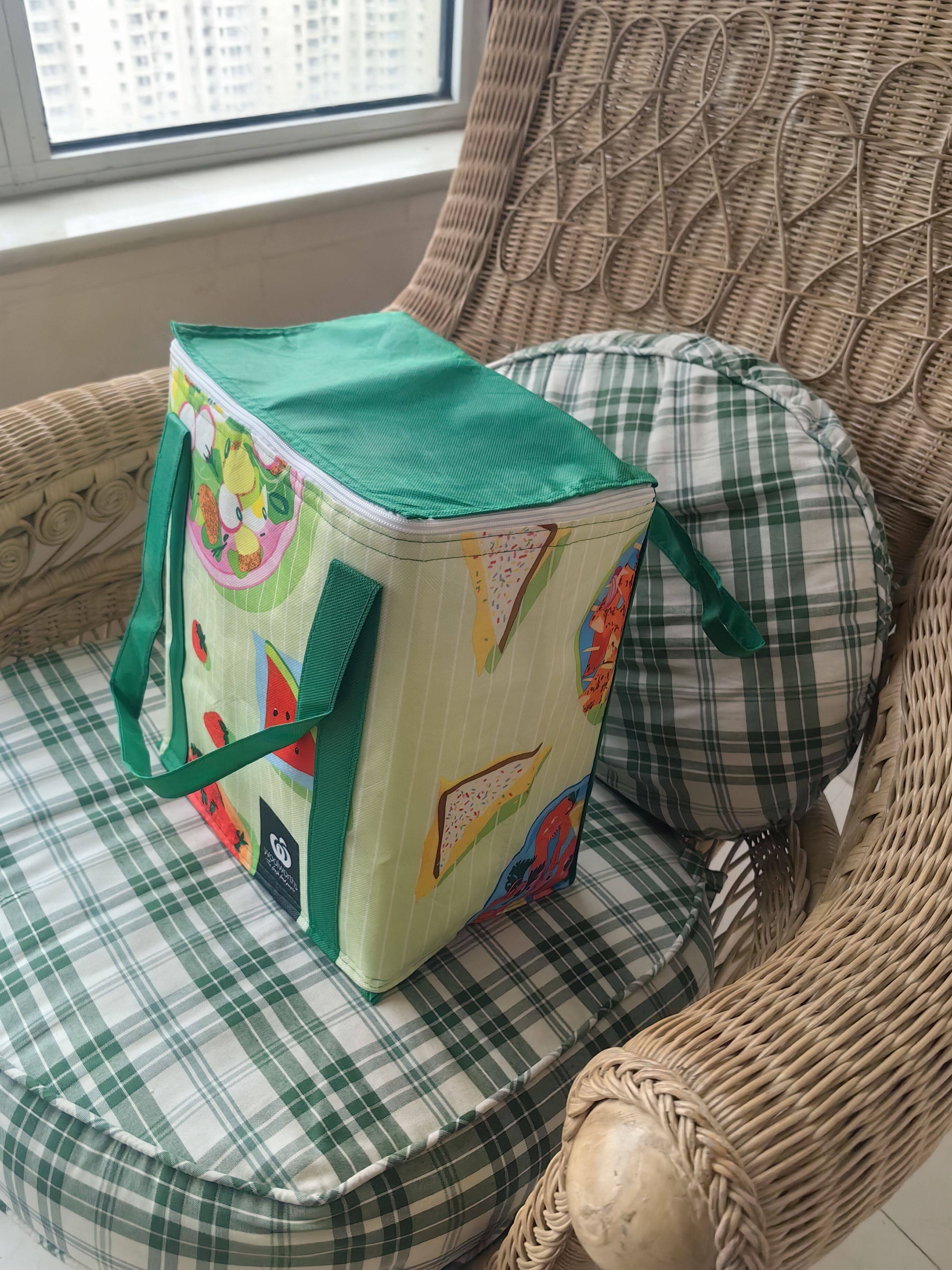 外贸小清新原单大容量保温包冰包便当包购物袋手提单肩野餐包,淘宝优惠券,粉丝福利购,淘宝优惠卷