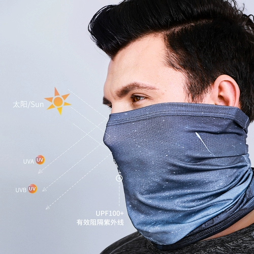 Шелковый шарф-платок, летняя тонкая дорожная спортивная маска, защита от солнца