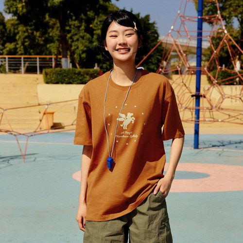 warmtrees噗噜小马系列飞马短袖t恤男女同款2026夏季新款宽松上衣 - 图2