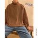 86FANGDEPT. Solid color half turtleneck base shirt