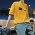 Fang Shao nam mùa hè anime cá tính in ngắn tay thương hiệu thủy triều oversize bé trai áo phông hip-hop - Áo phông ngắn Áo thun nam Hàn Quốc Áo phông ngắn