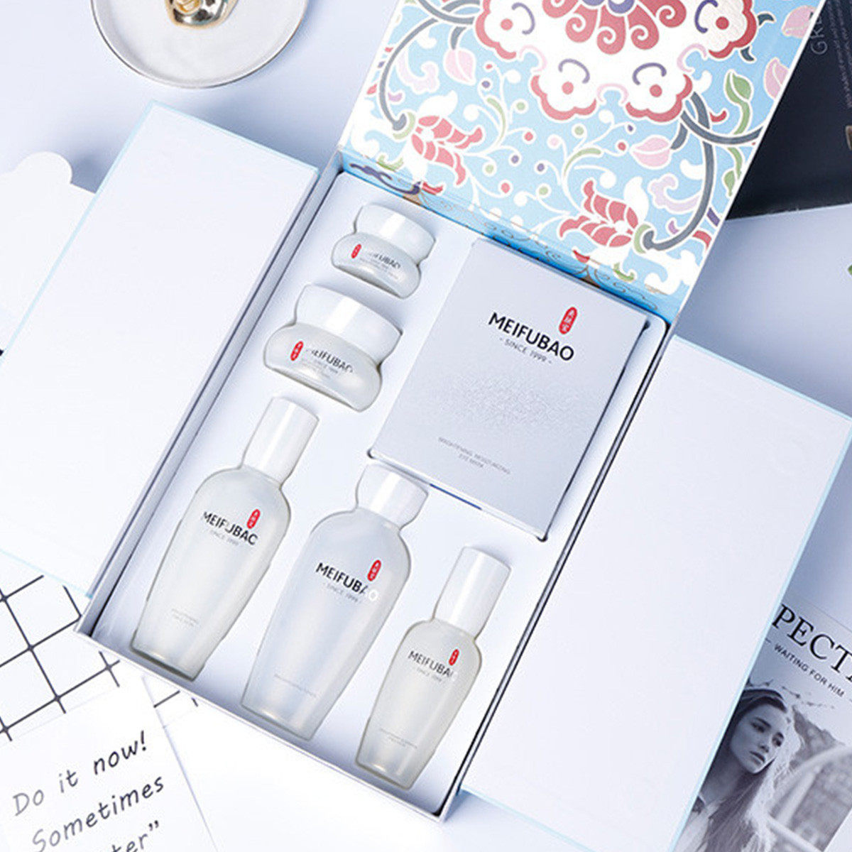 美肤宝源萃雪颜美白护肤品套装正品 美肤宝亿美面部护理套装