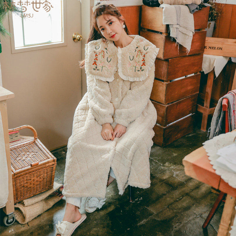 月子服冬季产后秋冬款珊瑚绒睡衣 lmsj服饰家居服套装