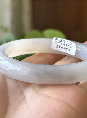 天然和田玉香芋紫手镯内径56原物实拍玉石手镯A货正品和田玉镯子