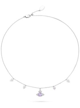 TWINS LULU时尚精致土星紫色项链TSJ7833