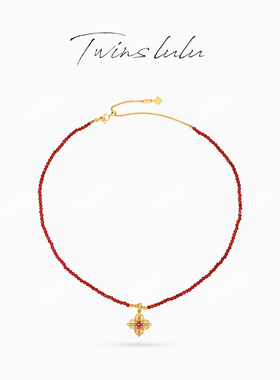 TWINS LULU精致圆形拼色项链TSJ10629